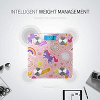 Bluetooth Home Scale Cartoon Cute Painting Animal Pet Electronic Weight Scale Body Fat Composition Monitor Analyzer with Smartphone App for Body Management-396 Lbs