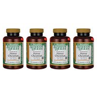 Swanson Horse Chestnut 22% Aescin (Standardized) 250 Milligrams 120 Capsules (4 Pack)