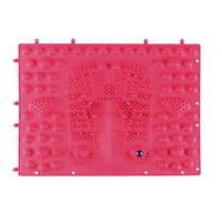 HEALLILY Acupressure Foot Mats Feet Massager Mats Magnetic Therapy Massager Pad (Red)