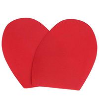 1 Pair Wear-Resistant Rubber Sole Pad Non-Slip Half Protective Soles for Casual Shoes Leather Shoes Sandals (红色)