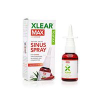 XLEAR MAX Homeopathic Saline Nasal Spray with Capsicum, 1.5 fl oz