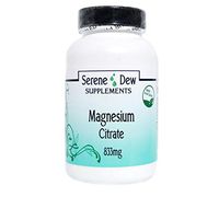 Magnesium Citrate 833mg 200 Capsules Gluten Free 100% Natural. Serene Dew Supplements