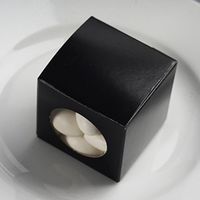 BalsaCircle 100 2" Black Wedding Favor Boxes with Clear Window for Wedding Party Birthday Candy Gifts Decorations Supplies
