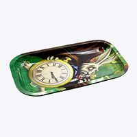 V Syndicate"White Rabbit" Small 7x5.5 Inches Metal Herb Rolling Tray