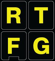 Fluorescent English US Large Lettering Keyboard Sticker Non-Transparent!