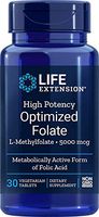 Life Extension High Potency Optimized Folate 30 Vegetarian Tablets