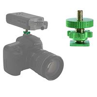 Cam Caddie Flashner ¼" - 20 inch Tripod Screw to Hot/Cold Shoe Adapter/Flash Converter - Standard Quarter Twenty Threaded Post Made from High Strength Steel and Aluminum (Green)