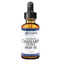 Hemp Oil_Pain Relief_Anti-Anxiety_Sleep Aid_Vegan Omegas_Natural Peppermint Extract (2 Ounce)