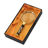 Vision Assist Large Portable Retro Magnifier Distortion Free Lens Handheld Magnifying Glass for Books, Newspapers, Maps, Coins, Jewellery, Hobbies and Auxiliary Supplies