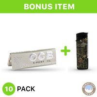 OCB Rolling Papers - X-Pert 1 1/4 (10) with LED Lighter