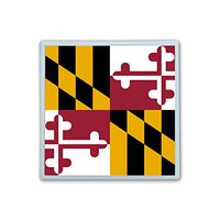 Contact Lens Box Holder Container Case Storage Eyecare Kit -Flag Of Maryland
