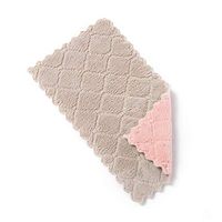 Friendly No Odor Reusable Cleaning Cloths for Kitchen - Absorbent Dish Cloth Hand Towel Coffee