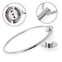 Stainless Steel Towel Ring Holder Hanger Chrome Wall Mounted Bathroom Home Hotel