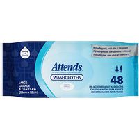 Aloe Unscented Personal Wipe Soft Hypoallergenic Washcloths Pack 8.7X12.6 Inch PK/48