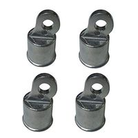 MTB Chain Link Fence Rail End Cap 1-3/8 Inches Aluminum,Pack of 4
