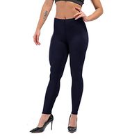 H.coosy practical;cozy Pure color black yoga pants tight leggings sports fitness pants Europe and the United States women sexy was thin mention hip pants Dark blue S