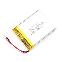 AKZYTUE 3.7V 3400mAh 105061 Lipo Battery Rechargeable Lithium Polymer ion Battery Pack with JST Connector