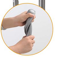 Thick Non-Slip Double Crutches, Shock-Absorbing Springs for Elderly Walking Crutches, Stainless Steel Crutches, Underarm Crutches are Retractable,M