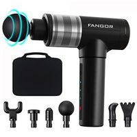 FANGOR Portable Massage Gun 3 Speed Handheld Muscle Massage Gun Deep Tissue Percussion Massager for Pain Relief, Profession Vibration Massage Device(Black)