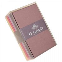 Exacompte Coreale Gift Box 271/02 Fall 40 Cards & Envelopes 3 1/4" x 5 1/4" 4 Assorted Colors Straight-edged cards Tissue Lined Envelopes Clear Box Sold in Package of 2 Gift Boxes