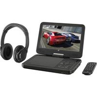 GPX PDB1077B 10in Bt Portable Dvd Player Wl Perp Bt Headphones