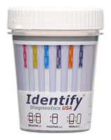 200 Pack Identify Diagnostics USA 6 Panel Drug Test Cup - Made in USA - Testing Instantly for 6 Drugs AMP, BZO, COC, OPI, OXY, THC ID-US6 (200)