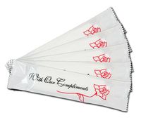 Pre-moistened Hand Wipes Wet Napkins (with Red Rose Logo) Extra Thick Large Towel Size 10x8" for Home, Office, Picnic, Party, Event, Hotel Amenity - Bulk 1000 Individually Wrapped Packets
