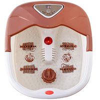 Foot Spa Bath Massager with Heat and Massage and Bubble Jets | Adjustable Time & Led Temperature Display, Portable Handle, 3 in 1 Multifunction, 4 Automatic Massage Rollers, for Achy Heels, Toes, Arch