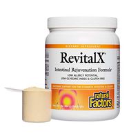 Natural Factors, RevitalX Intestinal Rejuvenation Formula, Soothing Digestive Aid Drink Mix for a Healthy Stomach and Colon, Gluten Free, 1 lb (14 servings)