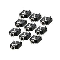 uxcell a12062600ux0366 10 Pcs 3 Pin PCB Mount Female 3.5mm Stereo Jack Socket Connector Pack of 10