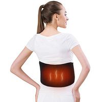 Heating Waist Belt, Adjustable Heated Wrap for Lower Back, Lumbar Heat Belt with 3-Level Heating Modes for Herniated Disc, Sciatica, Scoliosis Pain Relief, Men and Women (No Battery)
