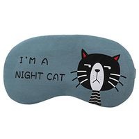 Cute Cat Sleep Masks,Lavany Soft Shading Sleep Eye Masks for Sleeping, Travel, Shift Work, Naps,Sponge Cover Night Blindfold Eyeshade for Kids Adult (D)