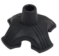 Ez2care Quad Support Cane Tip 3/4, 19mm - Universal Stable 4 Leg Replacement - Stand Alone Attachment for Walking Cane