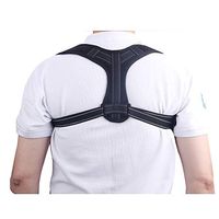Monkibag-HE Posture Aligner Posture Corrector for Women & Men Under Clothes Effective and Adjustable Shoulder Belt for Slouching & Hunching Upper Back Brace Physical Therapy Posture Support