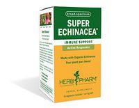 Herb Pharm Certified Organic Super Echinacea Extract for Immune System Support - 60 Vegetarian Capsules, 60 Capsules