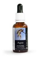 Aspen Bach Flower Remedy Large 30ml. Genuine Traditionally Made Essence