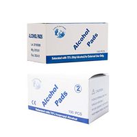 TOPBATHY 200PCS Sterile Alcohol Prep Pads Portable Nail Cleanser Cloth for Nail Art Cell Phone Dinnerware for Travel