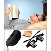 Andux Periscope Glasses Easy Lie Down on The Bed for Reading Book Bed Prism Spectacles with Case and Cloth Lr/03