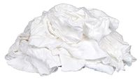 Buffalo Industries (10524) White Recycled T-Shirt Cloth Rags - 25 lb. box