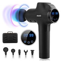Hanaix Massage Gun Deep Muscle Massager Gun, Deep Tissue Body Massager for Relax & Pain Relief, 20 Speed Upgraded High Sensitivity Touch Screen Super Quiet 6-8 Battery Life