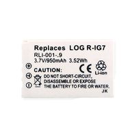 Logitech Harmony 890 Pro Remote Control Battery RLI-001-.9 Li-Ion 3.7V (950 mAh) Battery - Replacement for Logitech R-IG7 and Monster MCC