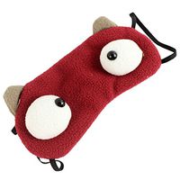 Hillento Cartoon Big Eyes Eye Care Comfortable Sleep Goggles - red