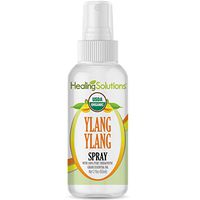 Organic Ylang Ylang Spray – Water Infused with Ylang Ylang Essential Oil – Certified USDA Organic - 2oz Bottle by Healing Solutions