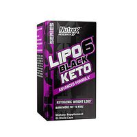 Nutrex Research Lipo-6 Keto | Ketogenic Weight Loss Support | goBHB Salts, Carnitine, Apple Cider Vinegar, Choline Bitartrate | 60 Count