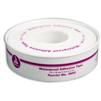 Waterproof First Aid Tape w/ Plastic Spool, 1/2" x 10 yds
