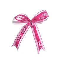 HUIJUNWENTI Chiffon Belt, Polyester Ribbon, Ribbon, Bow Gift Gift Box, Birthday Ribbon Strap, 50 Yards (Color : Wine red)