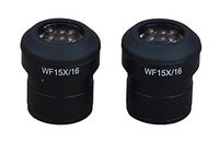 OMAX 2 WF15X/16 Widefield Eyepieces for Microscope 30.0mm