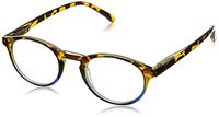Peepers by PeeperSpecs Book Club Round Reading Glasses, Blue/Tortoise, 43 mm, +3.00