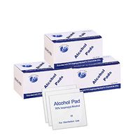 Box of 100 Alcohol Wet Wipes Disposable Disinfection Prep Pad Sterile, Skin Cleaning Care Mobile Phone, Computer, Notebook, Toy, Universal 3 Pack