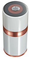 Personalized Big Joe White & Copper 7 Cigar Travel Humidor-Free Engraving (Roman Block)